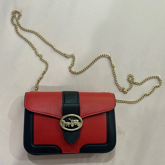 Coach Georgie Crossbody In Colorblock - Picture 1 of 4